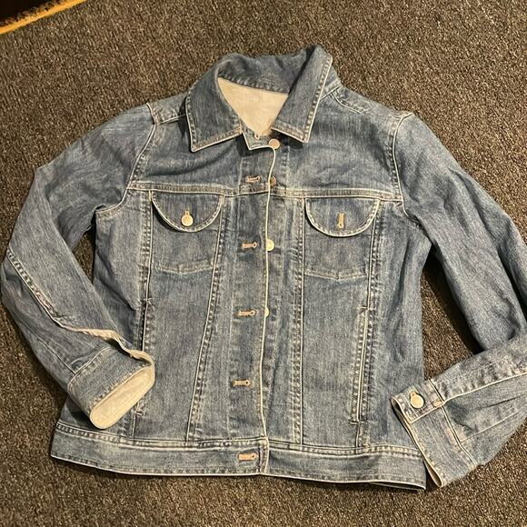 J Jill Brand Medium Wash Women's Small Denim Jean Jacket - Picture 1 of 6